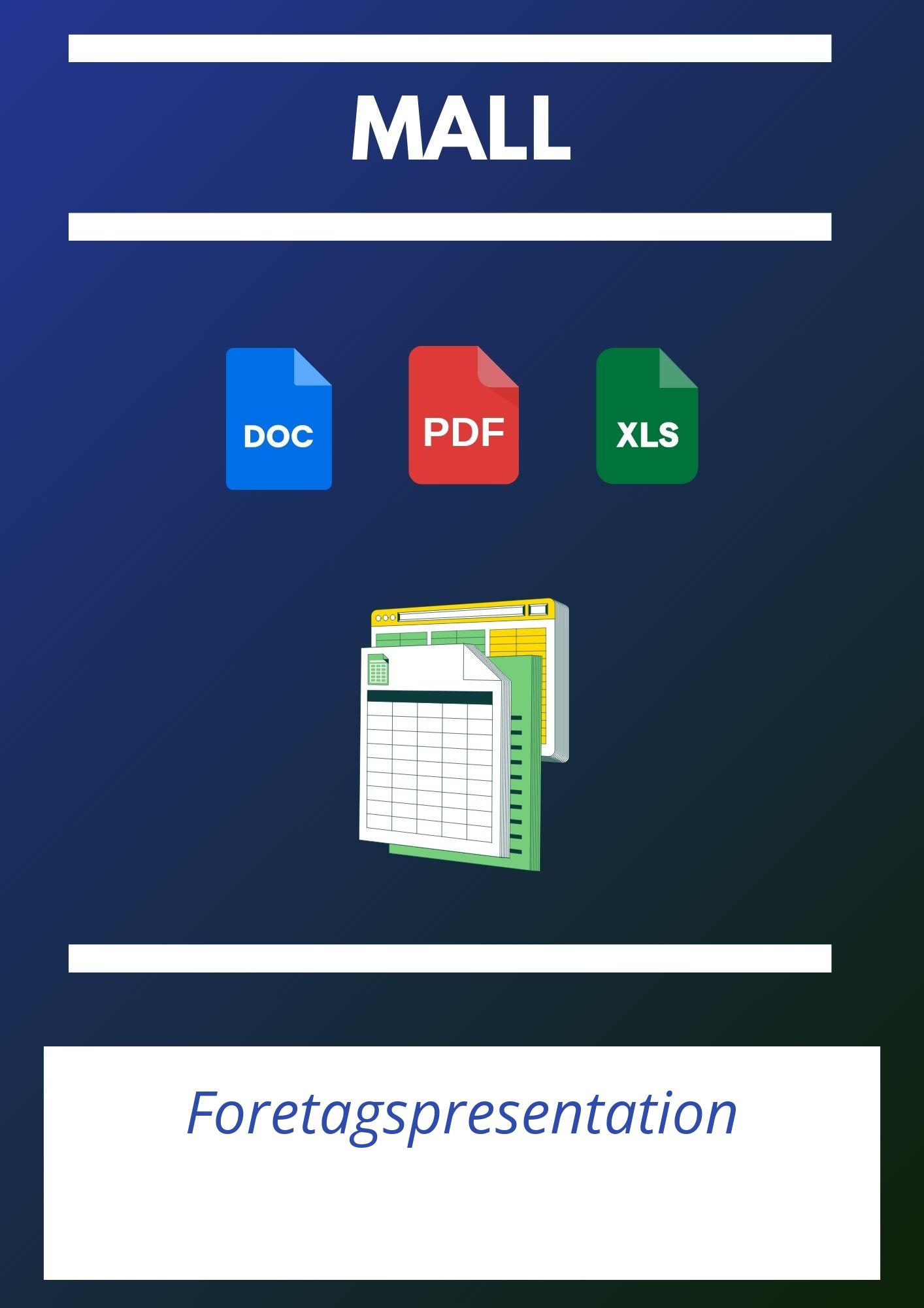 Företagspresentation Mall
